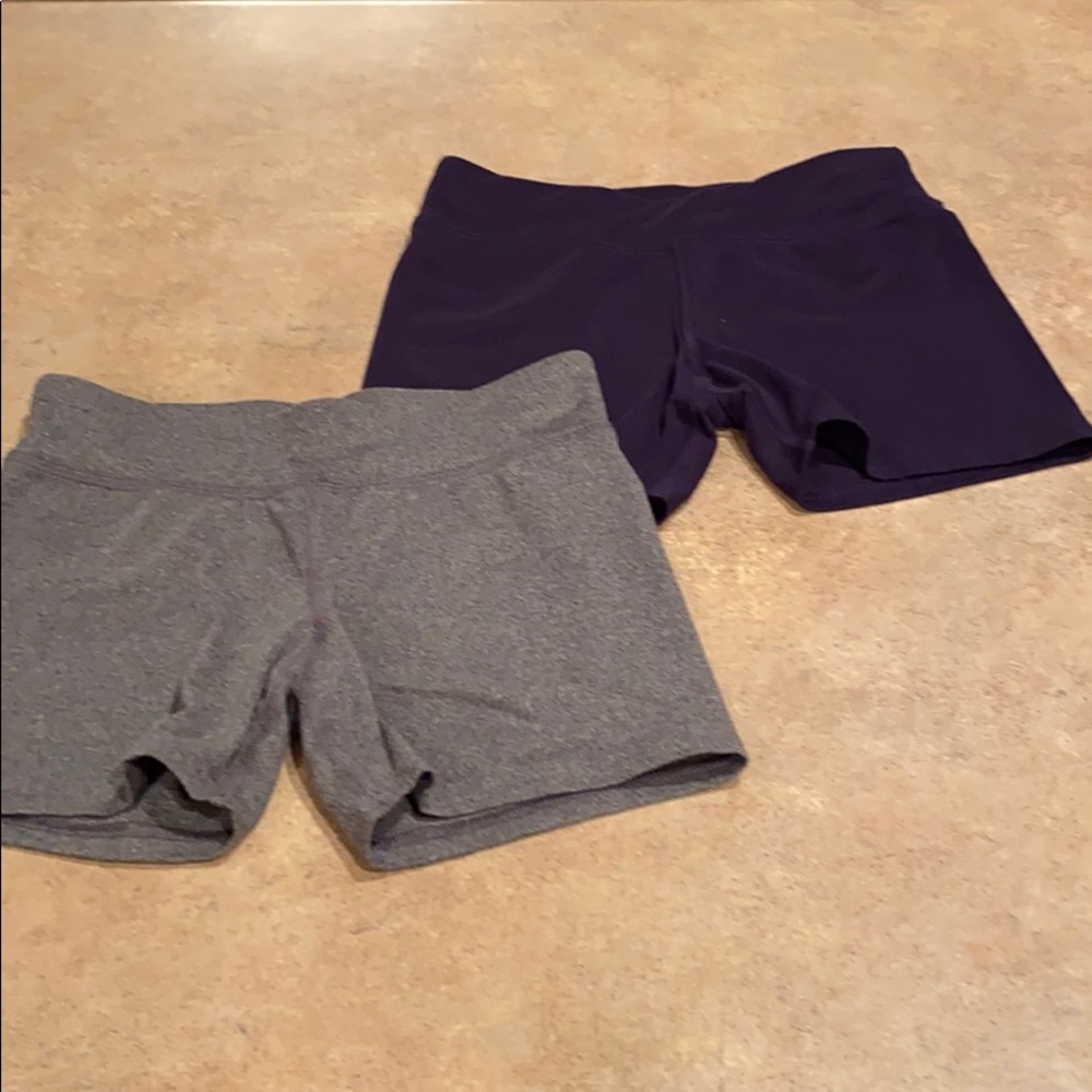 2 pair girls champion shorts size medium 10/12
